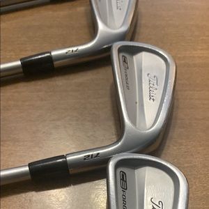 Titleist 712 CB w/ KBS C TAPER TOUR 125 GRAM STIFF FLEX 4-PW